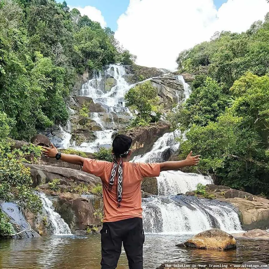 Air Terjun Temburun bertingkat sangat indah