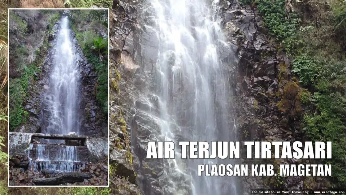 Air Terjun Tirtasari yang menawan alami.