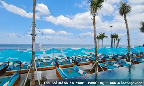 Beach Club di Bali populer
