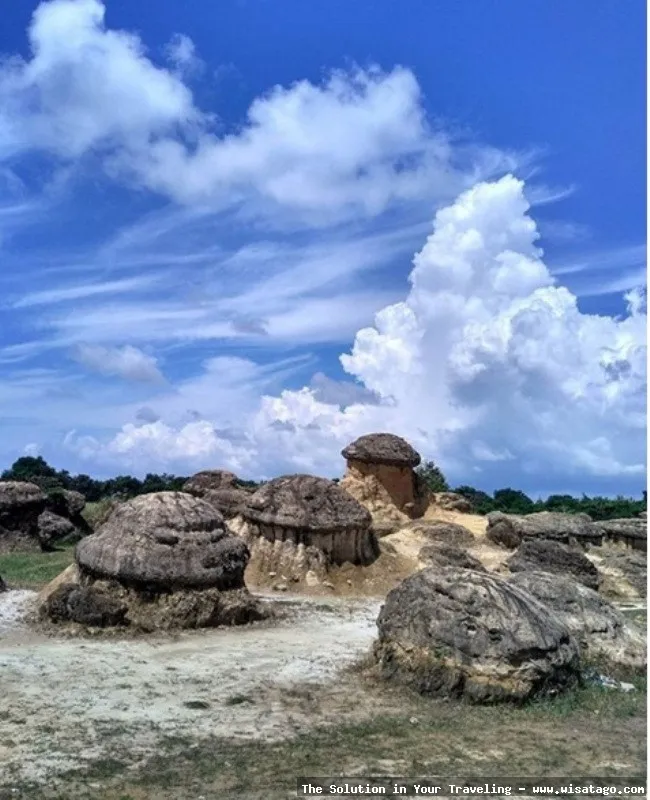 Bukit Jamur Gresik, formasi batuan unik