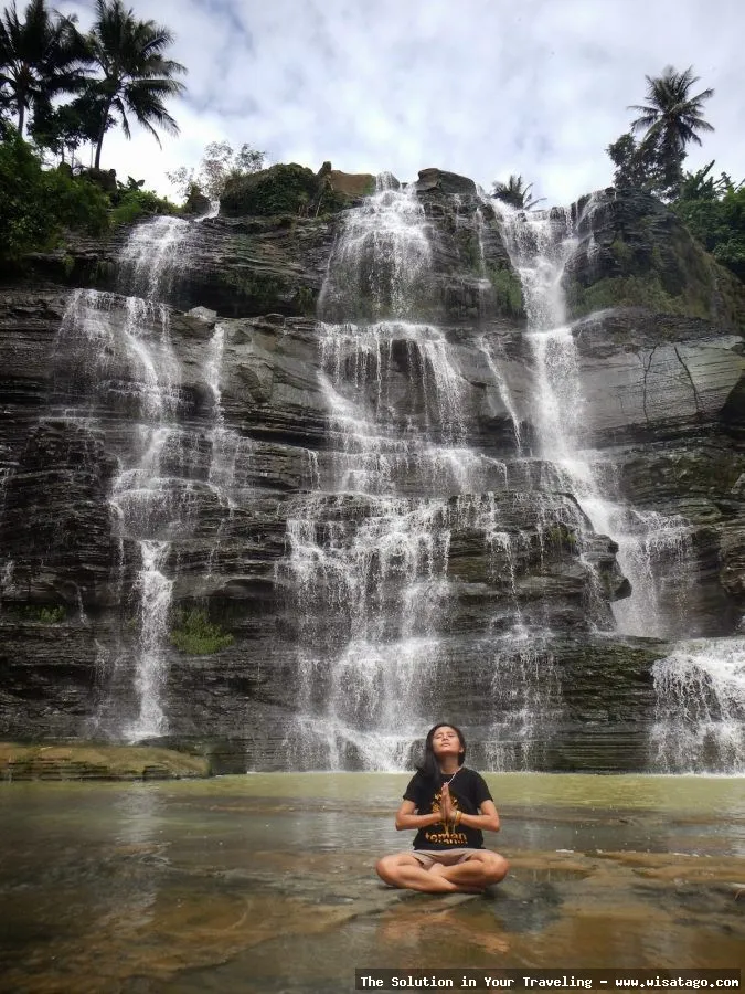 Curug Cigangsa, air terjun bertingkat.