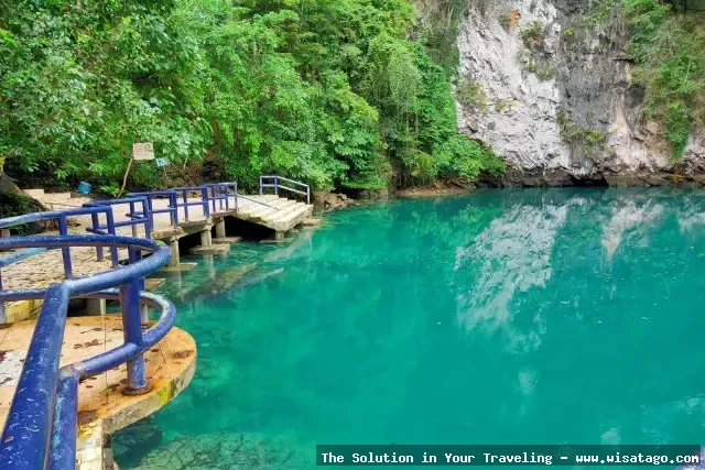 Danau Biru Muara Tembesi yang indah