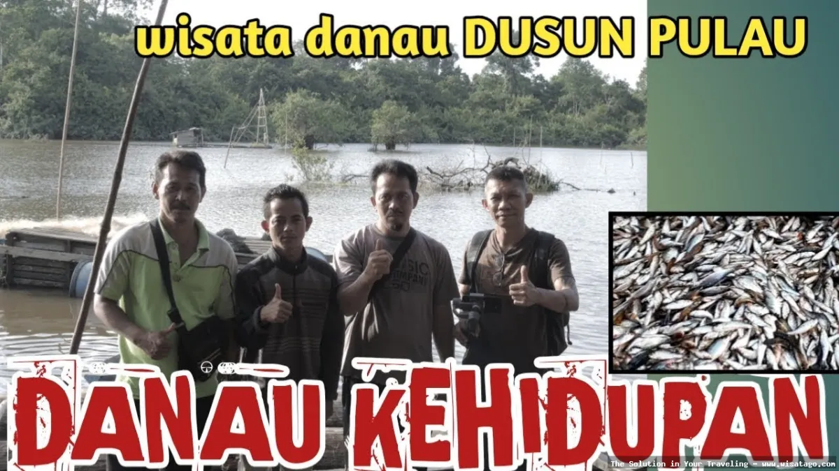 Danau Biru Muara Tembesi yang indah