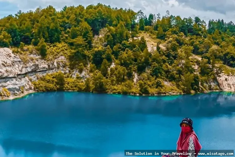 Danau Biru Muara Tembesi yang indah