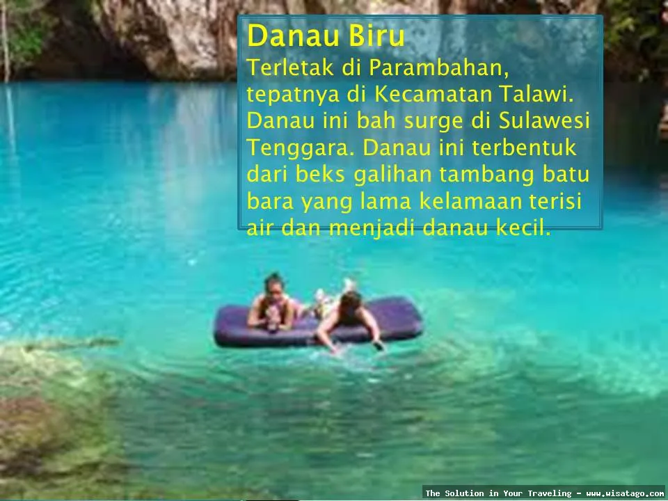 Danau Biru Muara Tembesi yang indah