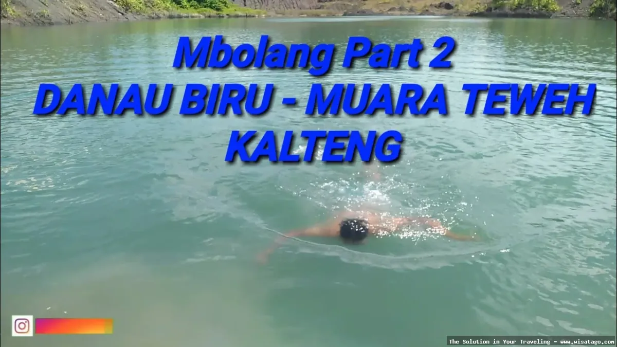 Danau Biru Muara Tembesi yang memukau