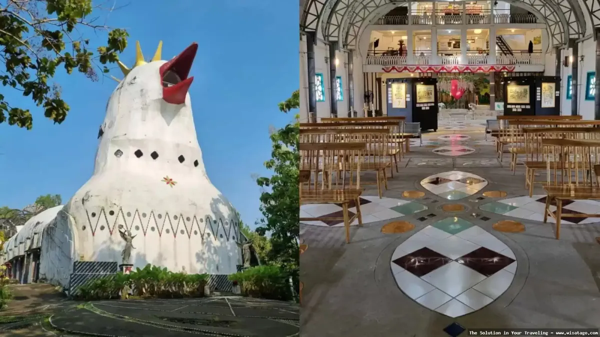 Gereja Ayam megah di perbukitan