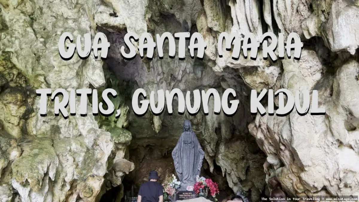 Gua Maria Tritis, tempat berdoa.