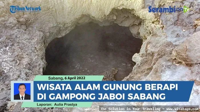Gunung Berapi Jaboi, kawah berasap