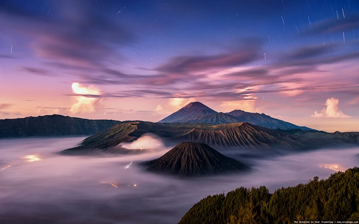 Gunung Bromo, pemandangan kawah ikonik