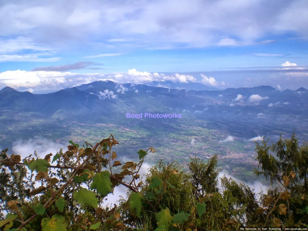 Pemandangan indah Gunung Cikuray Garut