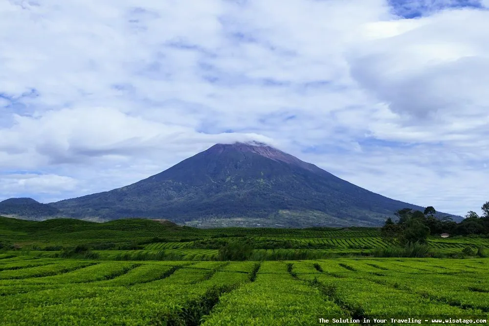 Gunung Kerinci, puncak Sumatera tertinggi.