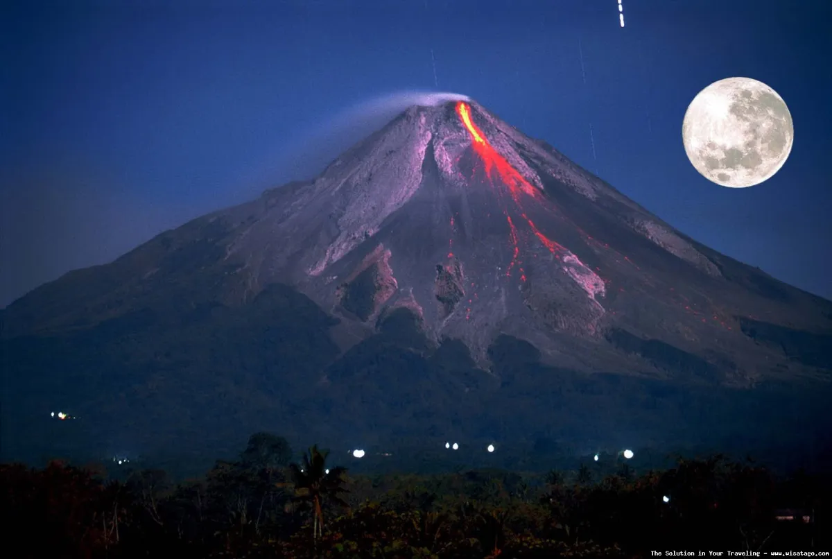 Gunung Merapi, lanskap vulkanik yang megah