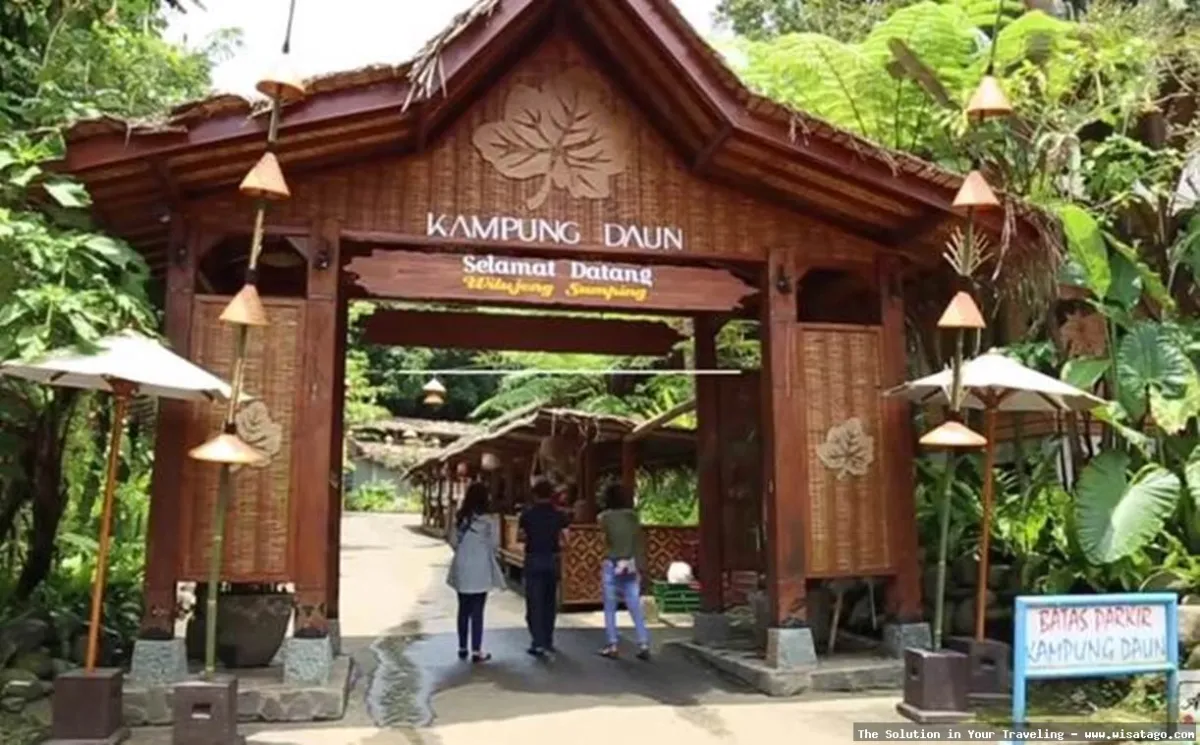 Kampung Daun: Suasana alam yang asri