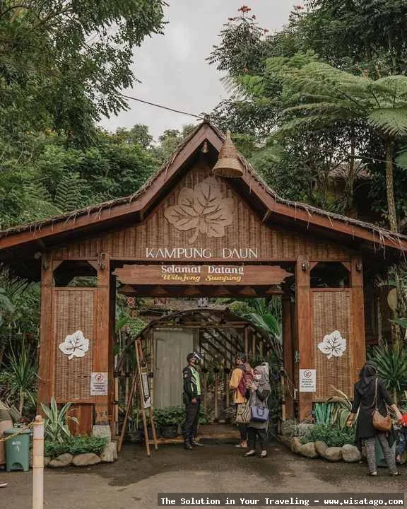 Kampung Daun, suasana makan asri