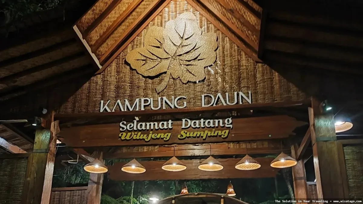 Kampung Daun: Suasana alam yang asri