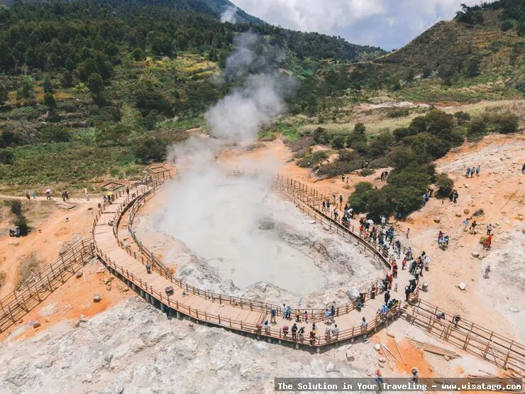 Kawah Sikidang: lanskap vulkanik yang unik