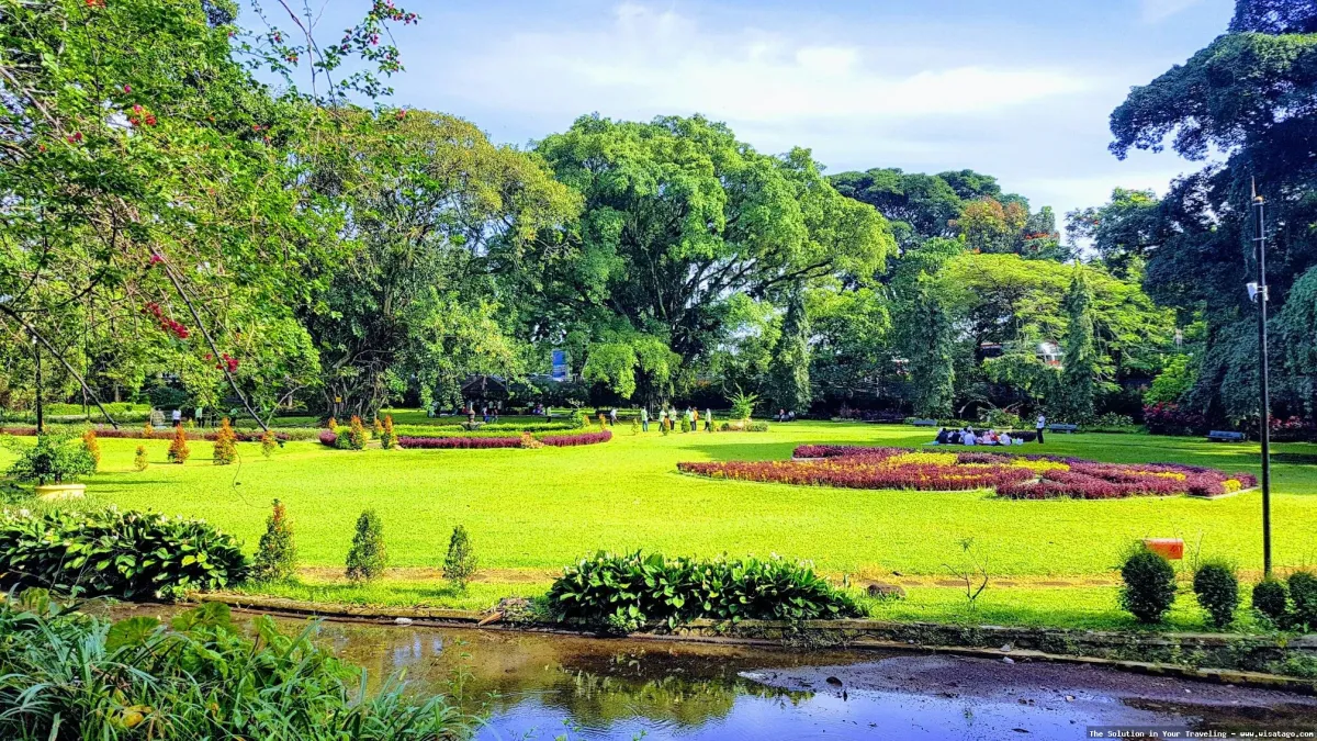 Kebun Raya Bogor yang asri hijau