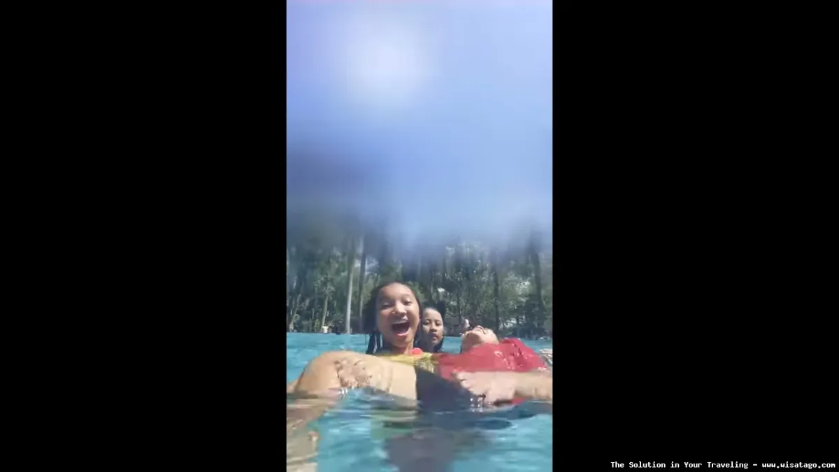 Kimo Swimming Pool, kesegaran air alami.