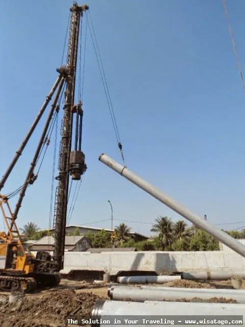 Lokasi pancang jembatan yang strategis