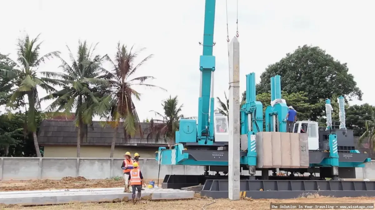 Lokasi Pancang, area konstruksi proyek