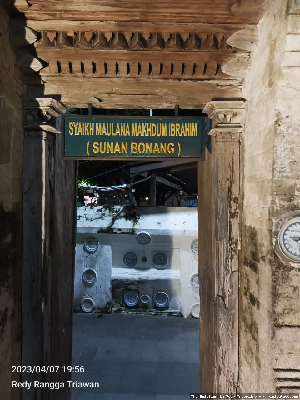 Makam Sunan Bonang, lokasi ziarah.