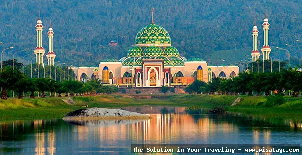 Masjid Agung Natuna yang megah dan indah