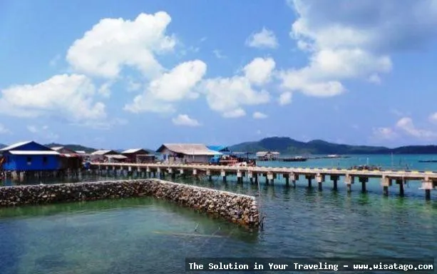 Pantai Arung Hijau, pemandangan laut indah