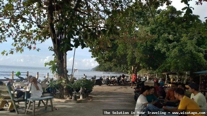 Pantai Arung Hijau, pemandangan laut indah