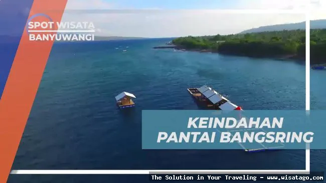 Pantai Bangsring indah mempesona saat senja