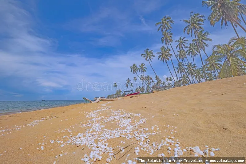 Pantai Batu Bongkok, pemandangan alam indah.