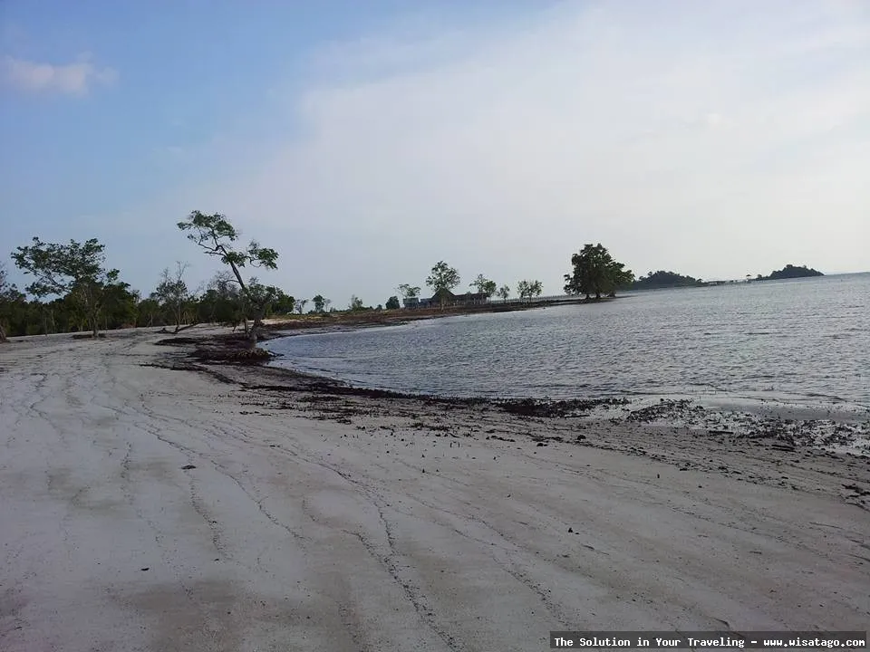 Pantai Galang Mas, pemandangan menawan.