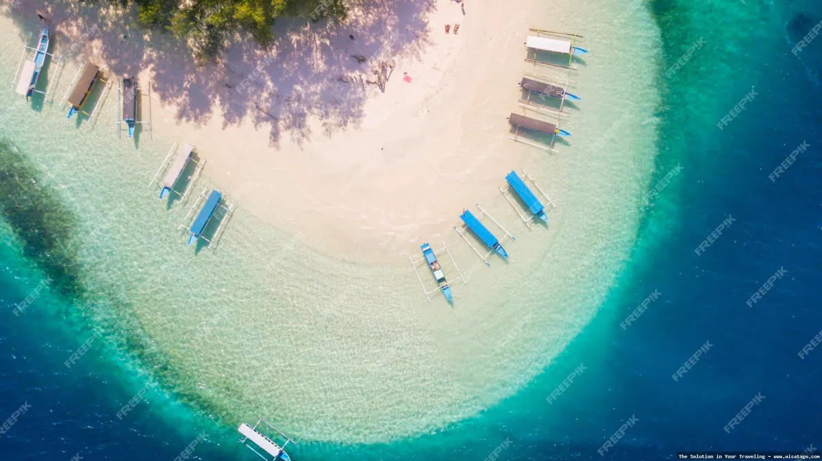 Pantai Gili Nanggu, pasir putih tenang