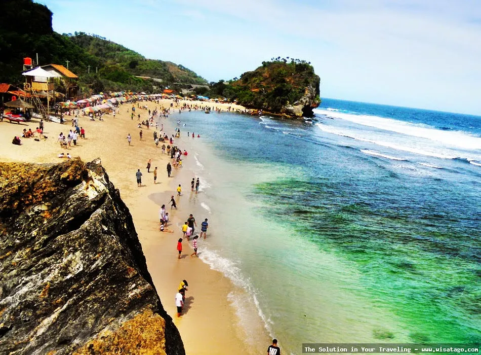 Pantai Indrayanti, pemandangan pasir putih