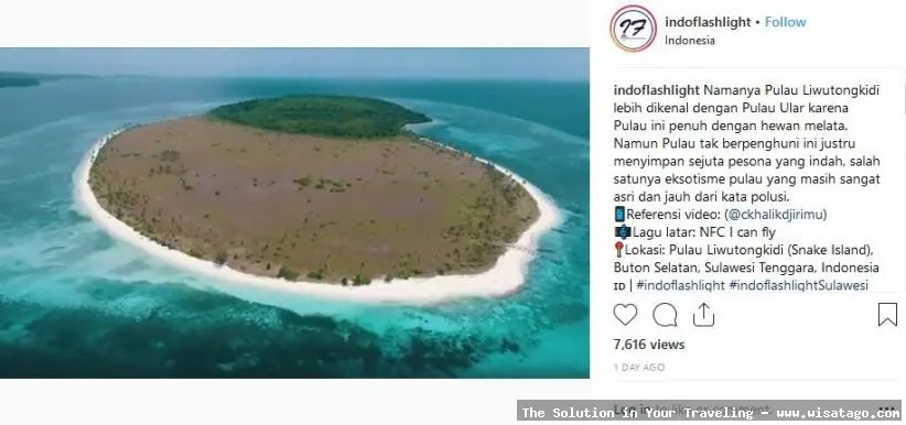 Pantai Liwutongkidi, keindahan laut Sulawesi.