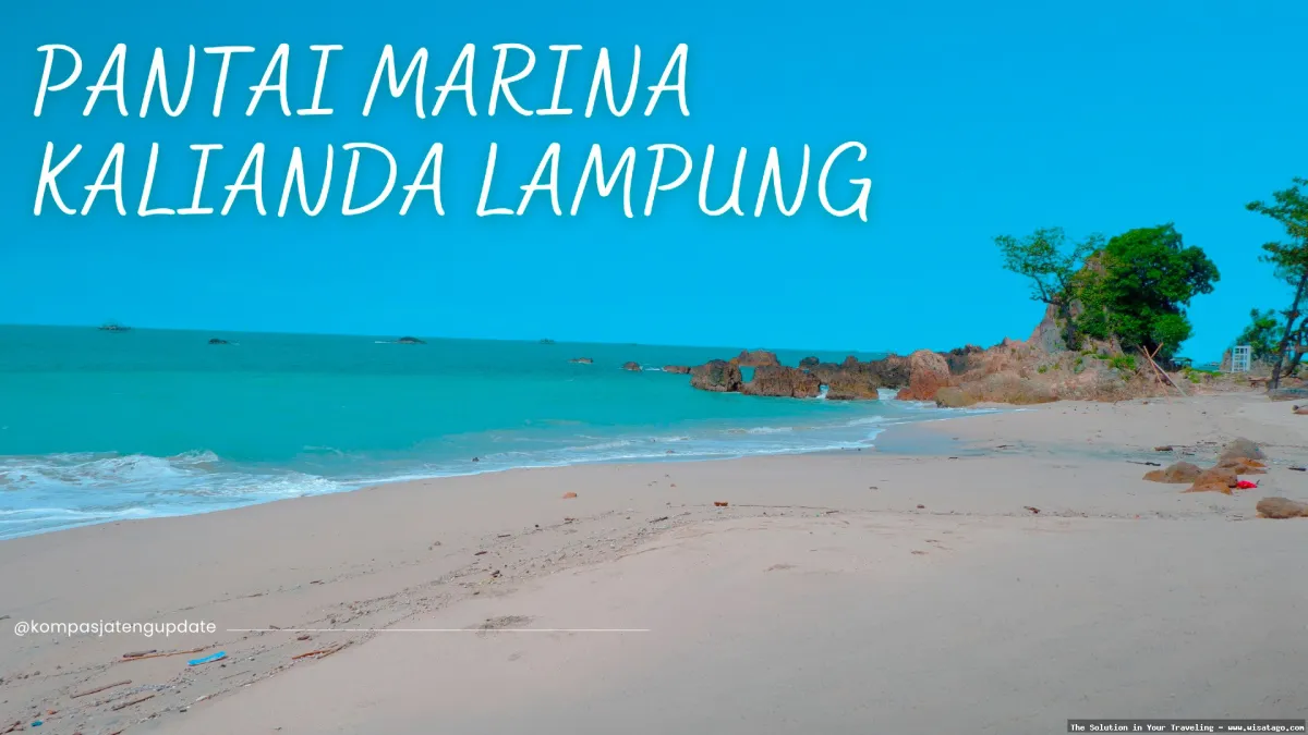 Pantai Marina Kalianda, pemandangan memesona.