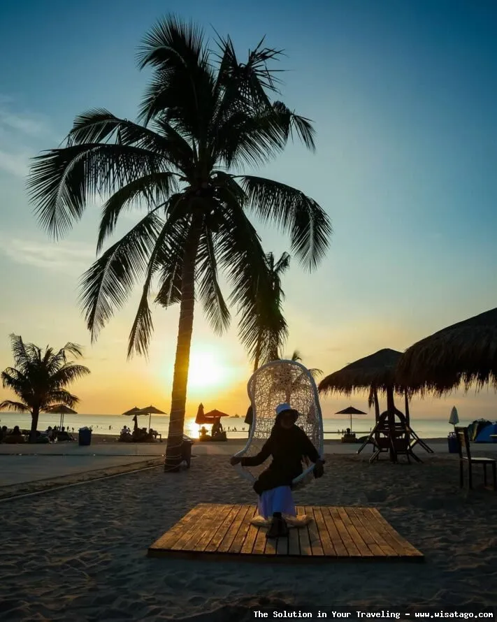 Pantai Melur Batam, pasir putih alami