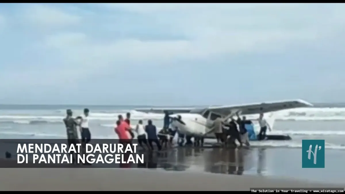 Pantai Ngagelan: pasir dan ombak tenang