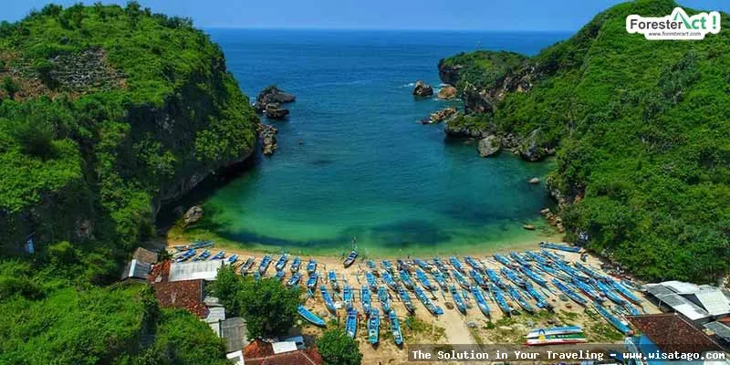 Pantai Ngrenehan Gunungkidul yang menawan alami