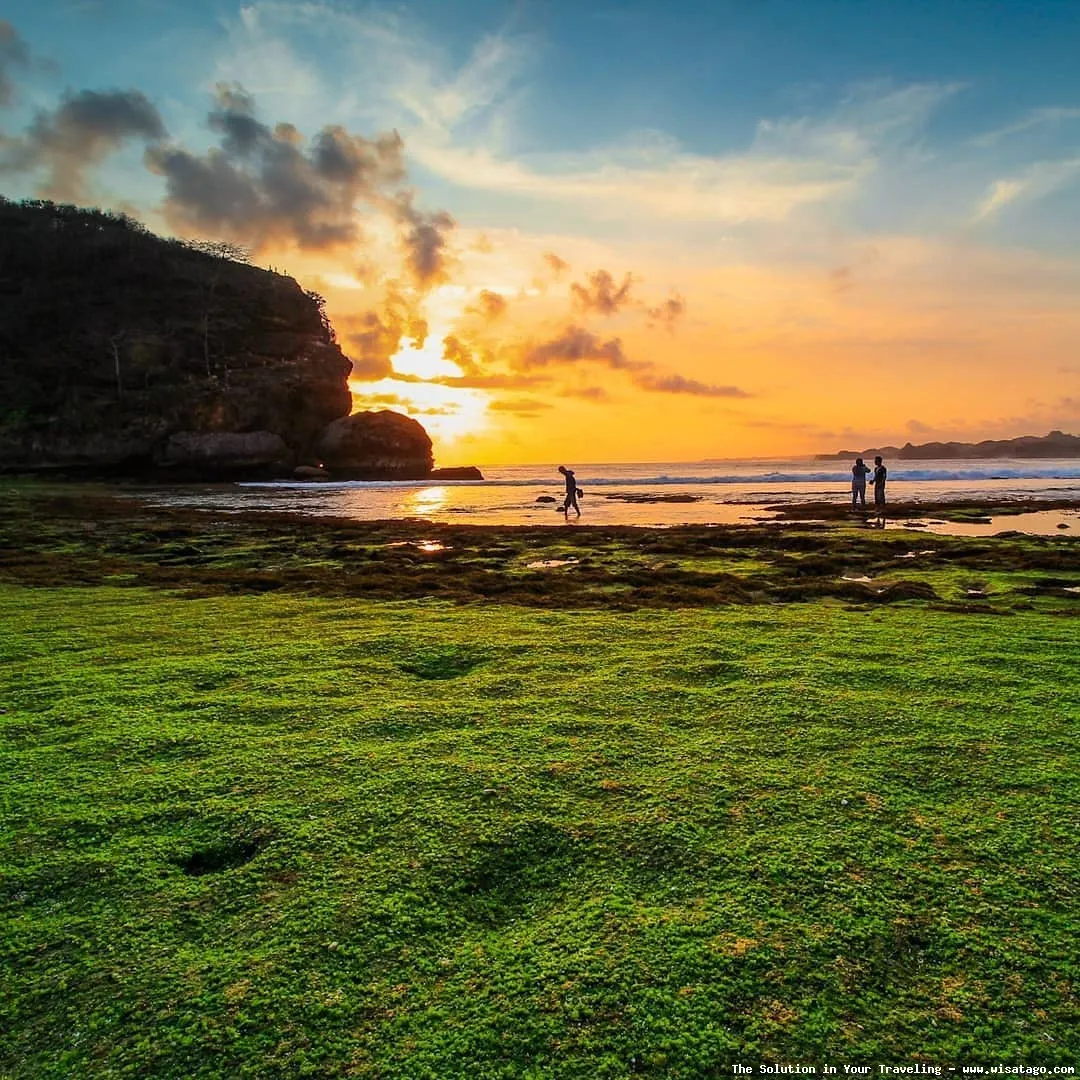 Pantai Ngudel, pasir putih yang menawan