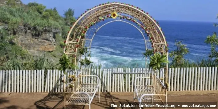 Pantai Nguluran, tebing karang eksotis