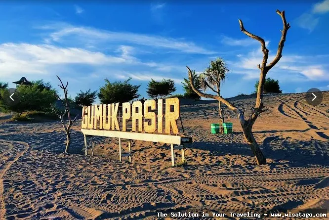 Pantai Parangkusumo Yogyakarta, hamparan pasir luas