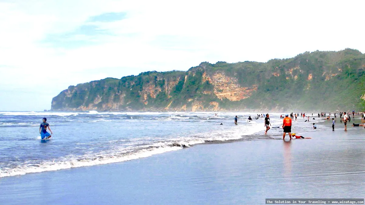 Pantai Parangtritis, ombak selatan yang indah
