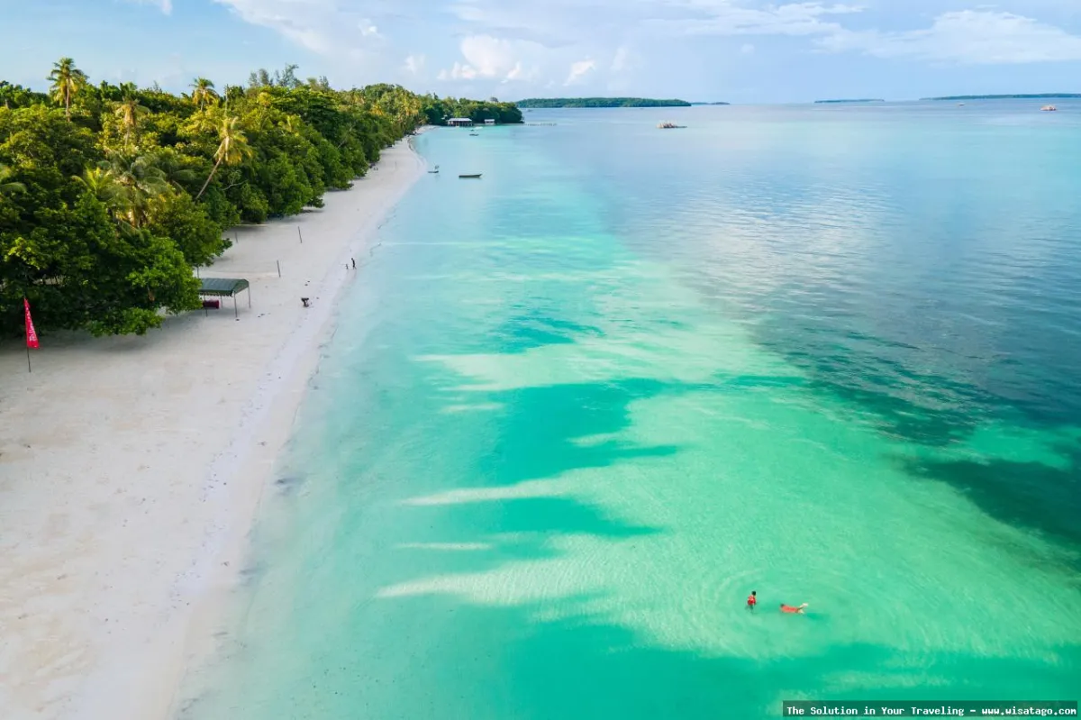 Pantai Pasir Marus, pemandangan alam indah.