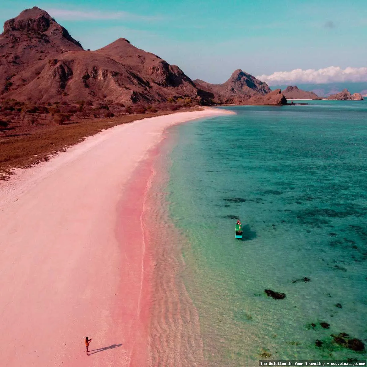 Pantai Pink Lombok yang memukau