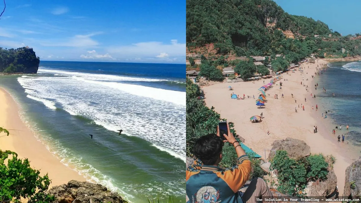 Pantai Pok Tunggal Gunungkidul yang indah