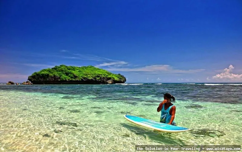 Pantai Sadranan, pasir putih menawan