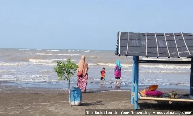 Pantai Samudera Baru yang indah mempesona