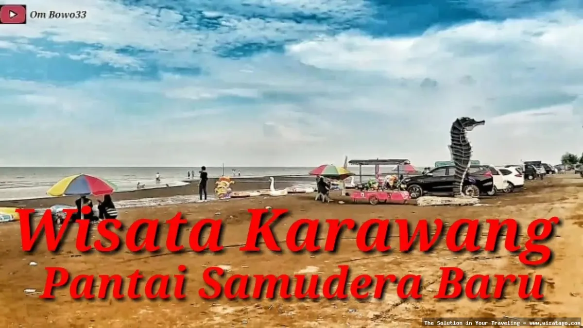 Pantai Samudera Baru Karawang yang indah