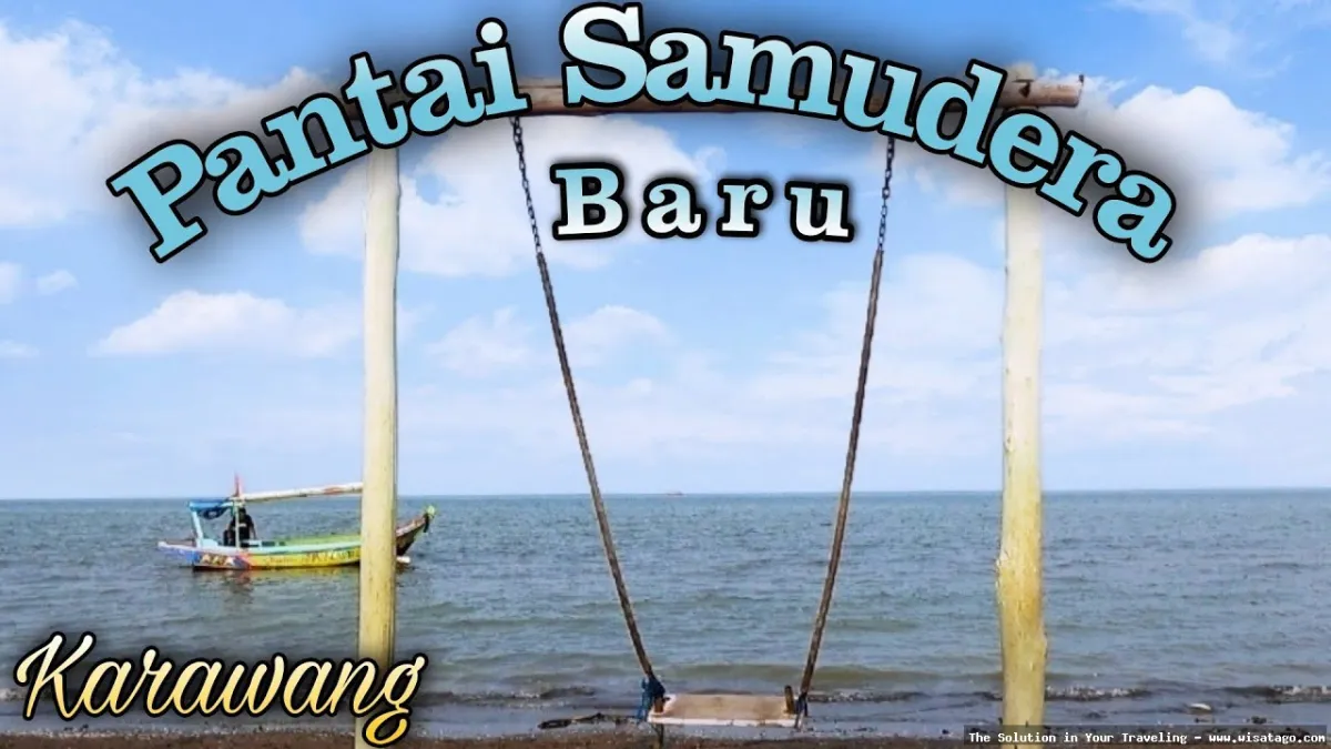 Pantai Samudera Baru Karawang yang indah